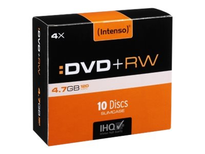 DVD+RW 10er Slimcase 4x
