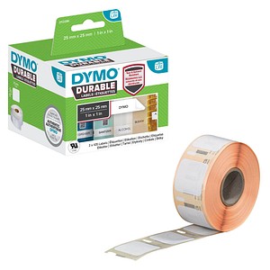 DYMO Endlosetikettenrolle für Etikettendrucker 1933083 weiß, 25,0 x 25,0 mm, 2 x 850 Etiketten