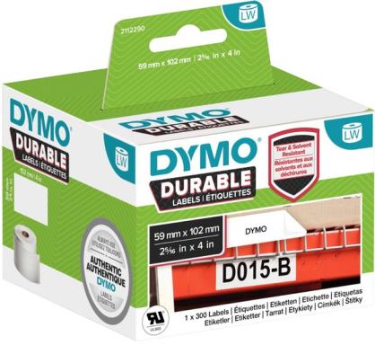 DYMO LW-Kunststoff-Etiketten, 1 Rolle a 300 Etiketten