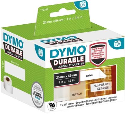 DYMO LW-Kunststoff-Etiketten, 2 Rollen a 350 Etiketten