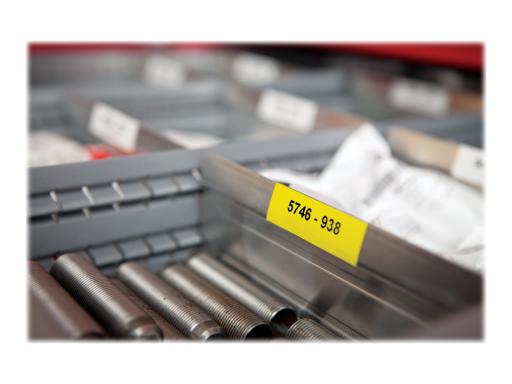 DYMO S0718450 DYMO ID1 12mm BLK-YEL 5-er Pack