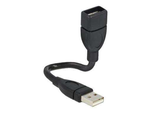 DeLOCK Kabel USB 2.0-A Stecker auf USB 2.0-A Buchse ShapeCable 0,15 m