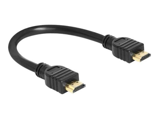 Delock Kabel HDMI A-A St/St High Speed HDMI with Ethernet 25cm