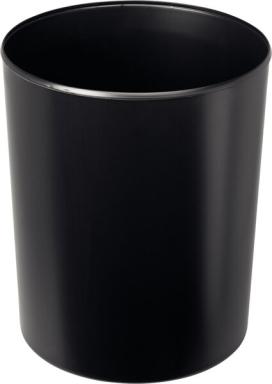 Design-Papierkorb 20 Liter schwarz flammhemmend, hochgänzend,