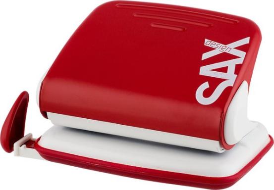 Design Locher, 20 Blatt (2 mm), rot, Formate: A4, A5, A6