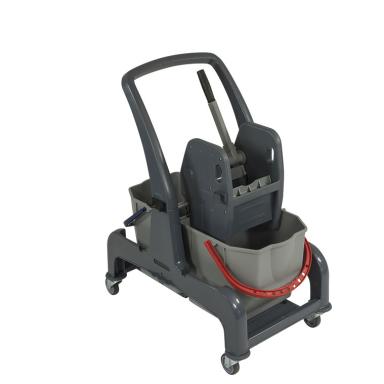 Doppel-Fahrwagen "COMBIX" Kunststoff | 2 x 25 Liter Reinigungswagen