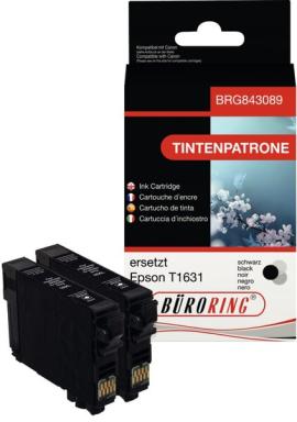 Doppelpack Tintenpatrone schwarz für Epson für WF2010,2510,2520,2530,2540