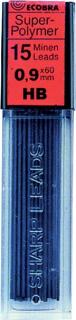 Ecobra Feinminen 0,9mm, HB, schwarz passend für alle Druckbleistifte