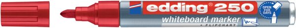 Whiteboardmarker 250 Rundspitze 1,5-3mm, rot nachfüllbar