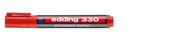 Permanentmarker Keilspitze 1,5-5mm rot