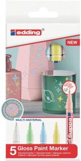 Lack-/Paintmarker 751 Rundspitze 1-2mm Pastellfarben: gelb, blau, rosa, grün