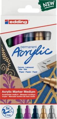 EDDING 5100 festlich Acrylstift farbsortiert 2,0 - 3.0 mm (4-5100-5-999)