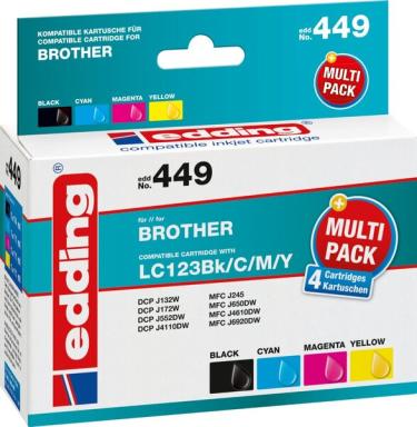 EDDING EDD-449 - Tinte - Brother - Multipack LC123 - refill (18-449)
