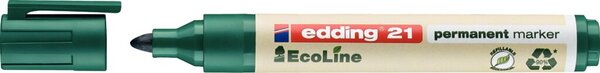 EDDING Permanent-Marker EcoLine Edding E-21 Grün Rundform 1.5 - 3 mm 1 St.