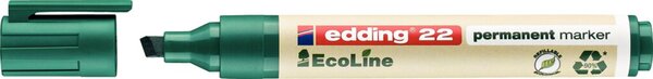 EDDING Permanent-Marker EcoLine Edding E-22 Grün Keilform 1 - 5 mm 1 St.