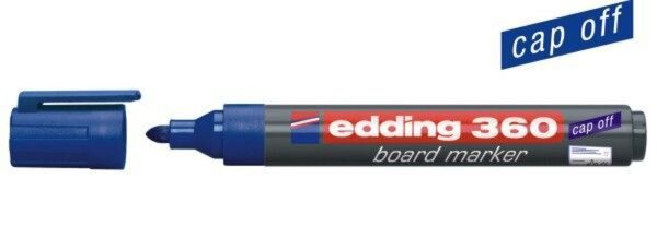 EDDING Whiteboardmarker 360 whiteboard marker Blau 4-360003