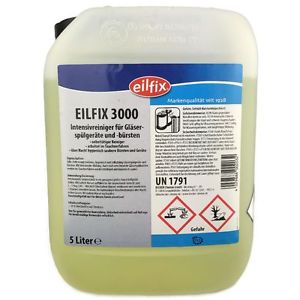 EILFIX 3000 Intensivreiniger für Gläserspülgeräte und Bürsten | 5 Liter zur Reinigung der Bürsten 