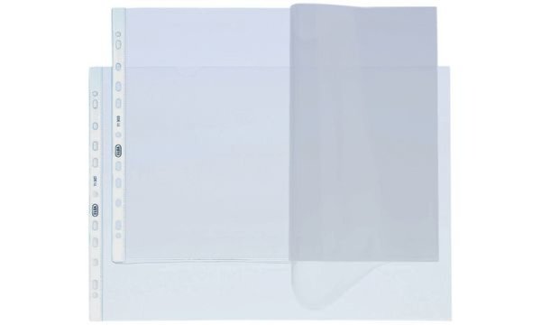 ELBA Prospekthülle, DIN A3 hoch, PP, 0,09 mm, genarbt oben offen, Eurolochung, 