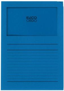 Organisationsmappe Ordo classico, königsblau, m. Sichtfenster 180 x 100 mm
