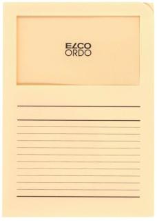 Organisationsmappe Ordo classico, hellchamois, m. Sichtfenster 180 x 100 mm