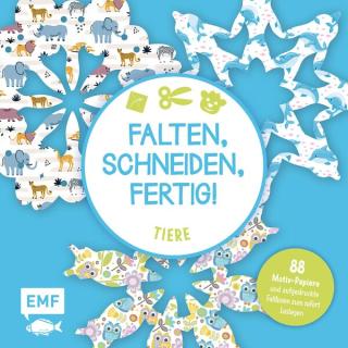 Falten, Schneiden, fertig! - Tiere Bastelblock mit 88 Motiven