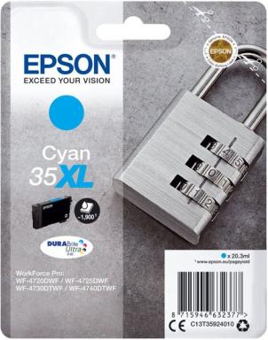 EPSON 35XL XL Cyan Tintenpatrone