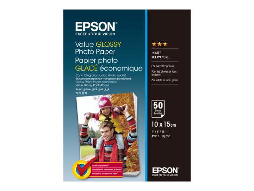 EPSON Paper/Value Glossy Photo 10x15cm 50sh