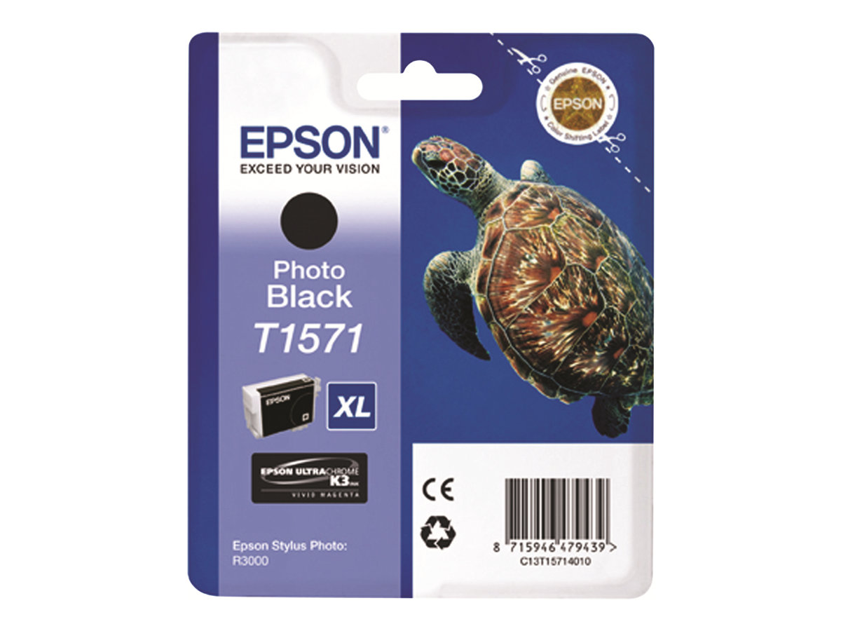 EPSON T1571 Photo schwarz Tintenpatrone