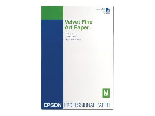 EPSON Velvet Fine Art Paper A3+  20 Blatt