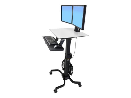 ERGOTRON WORKFIT-C für Zwei HD  schwarz Fahrwagen fuer sitzende und stehende An