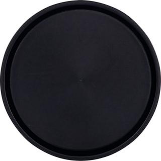 Serviertablett OHIO, schwarz, Kunststoff, Ø 36,5 cm, gum.Oberfläche