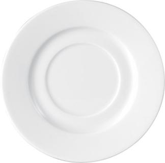 6-tlg. Set Kaffeeuntertasse ISTA aus weißem Porzellan, 14,4 cm