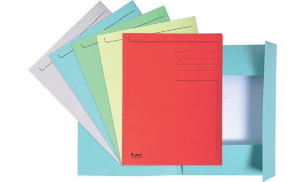 EXACOMPTA Aktenmappe, DIN A4, Karto n, rot (8700401)