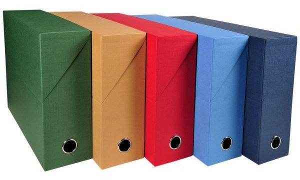 EXACOMPTA Archivbox, DIN A4, Karton , 90 mm, dunkelblau (8700779)
