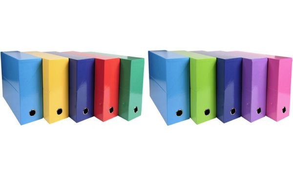 EXACOMPTA Archivbox Iderama, Karton , 90 mm, violett (8701626)