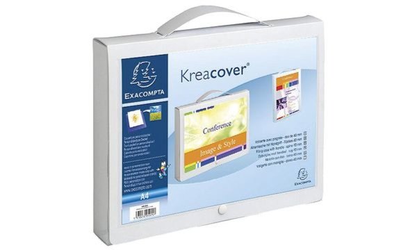 EXACOMPTA Dokumententasche mit Grif f, DIN A4, PP, weiß (8700256)