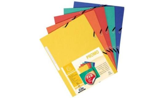EXACOMPTA Eckspannermappe, A4, farb ig sortiert, Promo 7+3 (8700989)