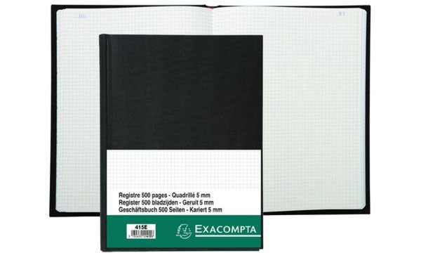 EXACOMPTA Geschäftsbuch, DIN A4, 10 0 Blatt, kariert (332228000)