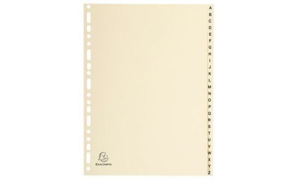 EXACOMPTA Karton-Register A-Z, DIN A4, 26-teilig (87000285)