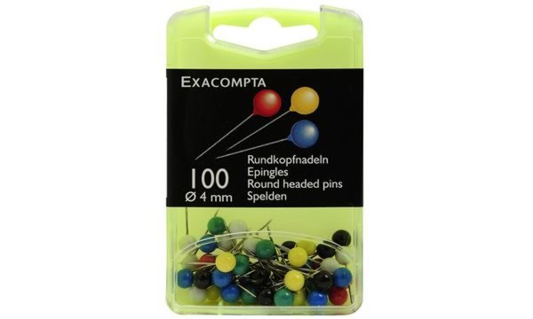 EXACOMPTA Markierungsnadeln, Größe: 6 mm, farbig sortiert (8701771)