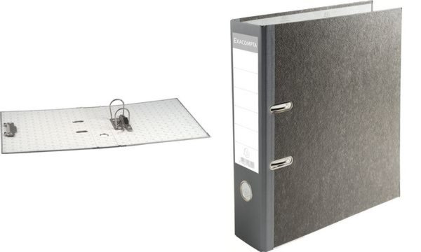 EXACOMPTA Ordner Wolkenmarmor, A4, 70 mm, grau (8700470)