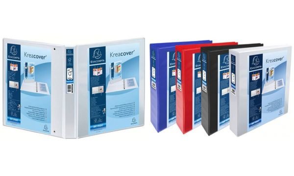 EXACOMPTA Präsentations-Ringbuch, A 4 Maxi, blau, 2D-Ring (8700182)