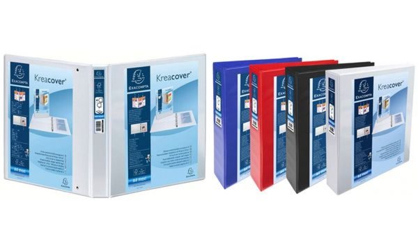 EXACOMPTA Präsentations-Ringbuch, A 4 Maxi, weiß, 2D-Ring (8700232)