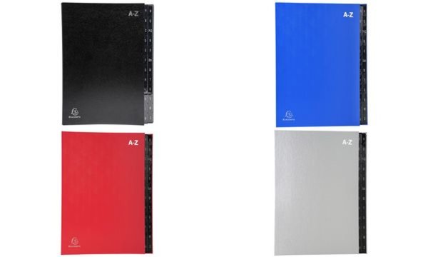 EXACOMPTA Pultordner, DIN A4, A-Z, 24 Fächer, blau (8701763)