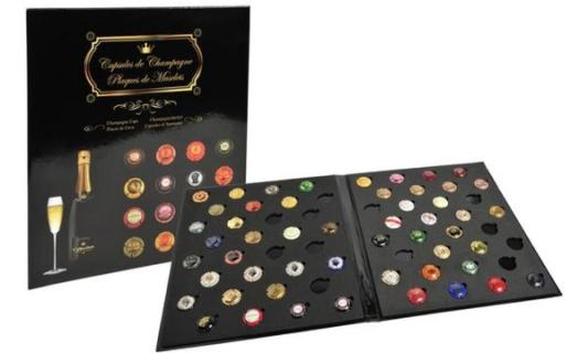EXACOMPTA Sammelalbum für Champagne r-Kapseln, schwarz (8701487)