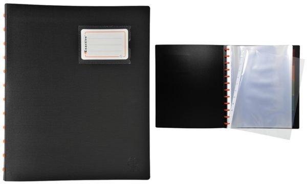 EXACOMPTA Sichtbuch EXACTIVE, DIN A 4, 20 Hüllen, schwarz (8701535)