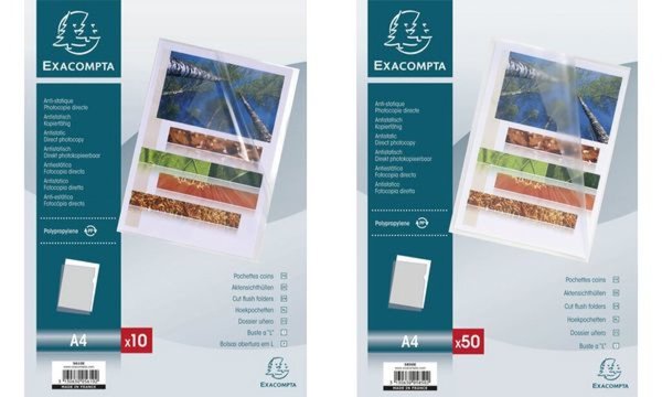 EXACOMPTA Sichthülle, DIN A4, PP 0, 12 mm, glasklar (8701189)