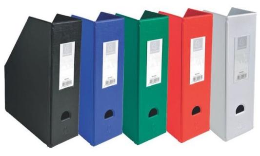 EXACOMPTA Stehsammler, DIN A4, Kart on, 100 mm, blau (8700438)