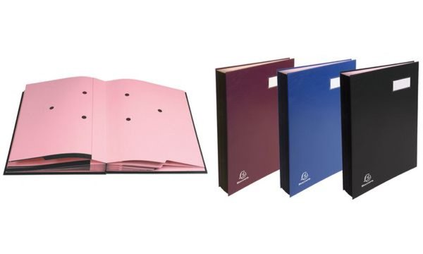 EXACOMPTA Unterschriftenmappe, DIN A4, 24 Fächer, schwarz (8700378)