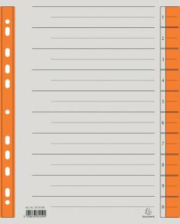 Trennblätter A4 orange, 230g/qm Karton, Mikroperforation